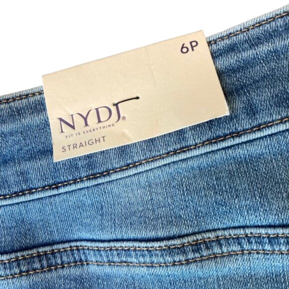 NYDJ Marilyn Straight Cuff Jeans Women's 6 PETITE Barcelona Breeze NWT - Picture 12 of 12
